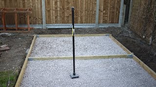 How to Make a Concrete Shed Base  2019 Update [upl. by Sharity659]