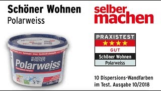 Wandfarbentest Schöner Wohnen Polarweiss [upl. by Milo]