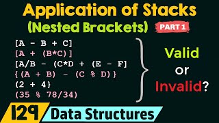 Application of Stacks Nested Brackets  Part 1 [upl. by Romelle]