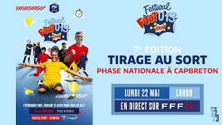 Le replay du tirage au sort de la phase nationale I Festival Foot U13 Pitch 20222023 [upl. by Aihsema]