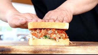 AIO sous vide  Pulled pork sandwich [upl. by Haerr211]