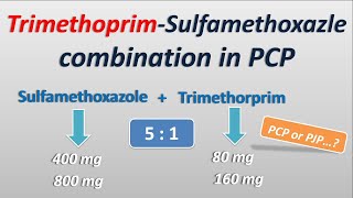 Trimethoprim and Sulfamethoxazole combination in PCP [upl. by Tolley]