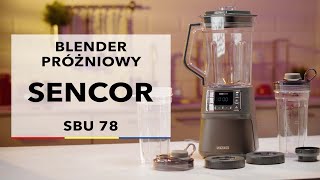 Blender próżniowy  Sencor SBU 78  dane techniczne  RTV EURO AGD [upl. by Arrol]