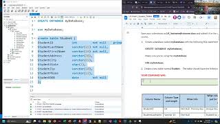 Databases  MySQL Demo Insert Update Delete Create dbtables Data Types Exercises  Fall 2024 [upl. by Zoltai]