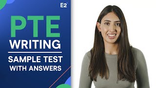 PTE Writing  PTE Sample Test with Answers [upl. by Sara-Ann]