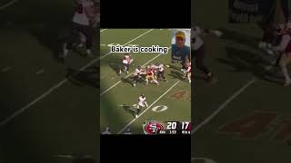 Baker Mayfield Stiff Arm Pass nfl espn sportstalk trending viralshorts2024 [upl. by Padraig]