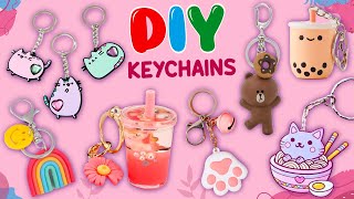 8 AMAZING DIY KEYCHAINS  Easy Crafts for Girls  How To Make Cute Key chains  Viral Tiktok Crafts [upl. by Oah]