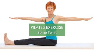 Pilates Exercise Spine Twist  Pilates Anytime [upl. by Brunella]