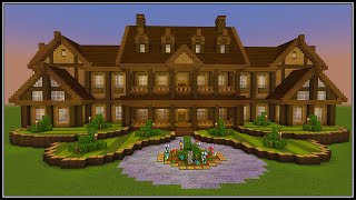 Minecraft How to Build a Wooden Mansion  PART 1 [upl. by Rocca]