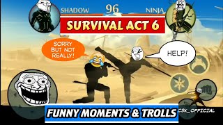 Trolling Survival Act 6  CSK OFFICIAL  Shadow Fight 2 [upl. by Onaicram]