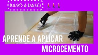 APRENDE 👀 Como APLICAR 🎨MicroQuarz🚶‍♂️paso a paso Un paso por delante del microcemento [upl. by Laing382]