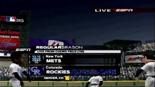 New York Mets 614  Colorado Rockies 138  MLB 2K5 Gameplay  Season Mode 22 [upl. by Hajar]