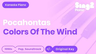 Colors of the Wind Karaoke  Pocahontas  Tori Kelly Karaoke Piano [upl. by Nnybor77]