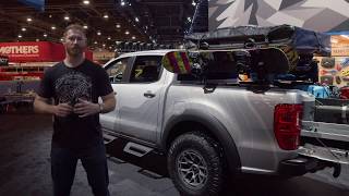 Vaughn Gittin JR 2019 RTR built Ford Ranger quotThe Wranglerquot at SEMA 2019 [upl. by Prowel]