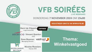 VFB Soirée Thema Winkelvastgoed met Comeos Ascencio Vastned Belgium en Wereldhave Belgium [upl. by Farrar]