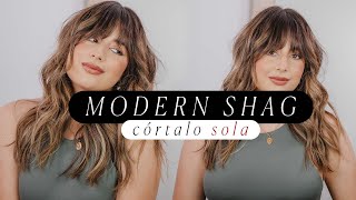 ¿Cómo hacer un corte en capas SOLA  MODERN SHAG TUTORIAL  Valentina Arjona [upl. by Sig447]