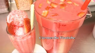 JARABE FRESAS CON CREMA PARA NEGOCIO ESTILO CARMEN8A Y SUS DELICIAS [upl. by Sakul500]