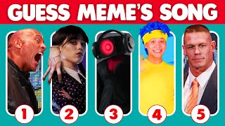 Guess The Meme By Song  Skibidi Toilet Digital Circus Freddy Fazbear Wednesday Mr Beast [upl. by Rafaelia]