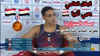 يحيي زكريا  جهاز المتوازي  بطولة العالم 2023 Yehia zakaria 🇪🇬  parallel bars  Antalya [upl. by Oech]