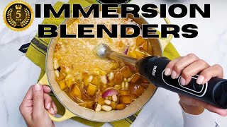 Top 5 Immersion Blenders in 2024 – Immersion Blender Review [upl. by Akoyin]