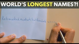 Worlds Longest Names [upl. by Cleodal435]