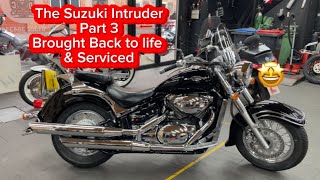 Suzuki VL800 C800 intruder part 3 Barn find rides again Motorcycles are Awesome Love my job [upl. by Teagan]