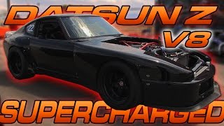 Supercharged V8 Datsun Z at ShiftS3ctor [upl. by Atinnod]