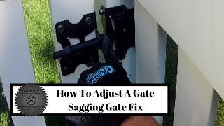 How to adjust gate hinges  Let Me Fix It Handyman [upl. by Derrick]