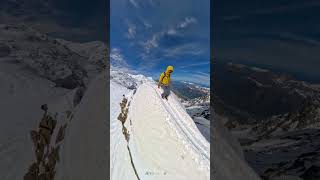 Climbing Arête à Laurence in Chamonix training for upcoming race [upl. by Aeikan]