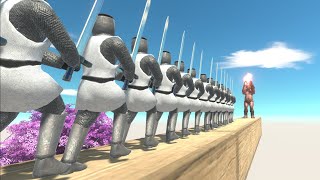 Ogre Lord vs Army of Units on Small Wooden Bridge  Animal Revolt Battle Simulator [upl. by Ahsiuqram578]