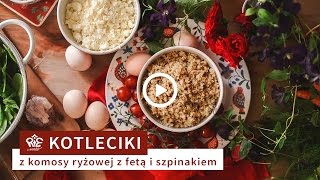 Kotleciki z komosy ryżowej z fetą i szpinakiem [upl. by Hunfredo]