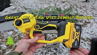 Great Chainsaw Uses Dewalt Battery [upl. by Aggy]