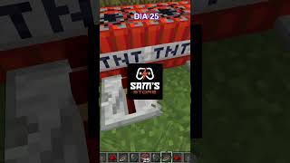 Explotando una TNT por DIA  DIA 25 minecraft viralvideos shorts gaming minecraftmemes [upl. by Annej683]