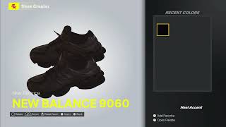 NBA 2K25 Shoe Creator  How to make Balenciaga LED Track Runners [upl. by Eiuqnom]