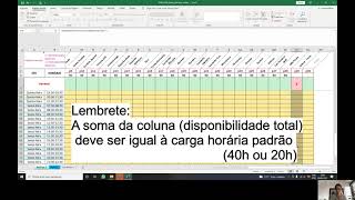 Como preencher disponibilidade e preferência  Projeto Solver Distribuição Didática GEOLOGIA [upl. by Inotna]