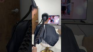 Braided Ponytail ponytailstyles hair atlhairstylist hairtutorial natrualhair braidedponytail [upl. by Okoy]