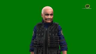 Old Man Looking Around Green Screen HD [upl. by Schouten]