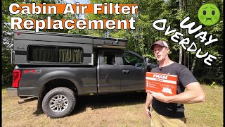 F250 Cabin Air Filter Replacement After 45000 Miles How Bad Can It Be f250 [upl. by Aicineohp]