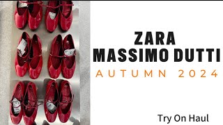 ZARA  MASSIMO DUTTI  Try on Haul  Autumn 2024  Outfits  Latest  Biggest [upl. by Atelokin]