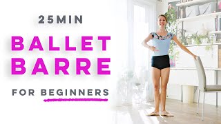 25 min Slow Ballet Barre for Beginners at Home [upl. by Giverin853]