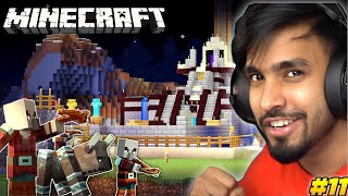 CAN I DEFEND MY CASTLE FROM A PILLAGERS RAID  MINECRAFT GAMEPLAY  11 [upl. by Manno]