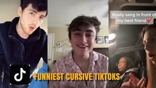 FUNNIEST CURSIVE TIKTOKS 2020 [upl. by Kenzie]