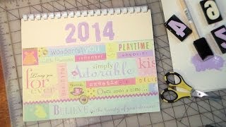 Last Minute Gift Make a Scrapbook Calendar [upl. by Hoon]