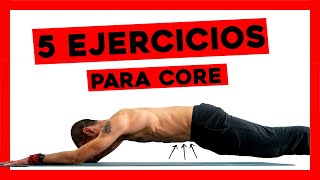 🔥 5 ejercicios para FORTALECER el CORE 🔥 [upl. by Diantha]