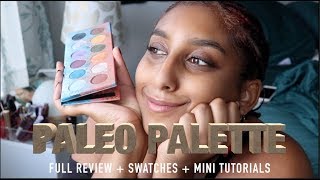 clionadh cosmetics paleo palette review  swatches  lewks [upl. by Brittan]