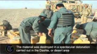 Tonne of explosives recovered in Helmand [upl. by Marysa]