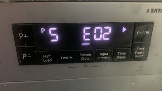 E02 Error Solution In Voltas Beko Dishwasher 14 Plates [upl. by Anirbys1]