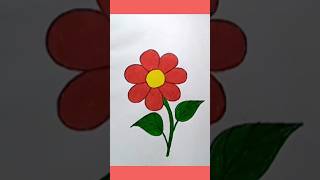 How to draw a Flower Step by Step🌼Flower Drawing Lesson🌻 [upl. by Soren117]