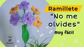 Ramillete quot no me olvides quot a crochet muy fácil [upl. by Netsrak2]