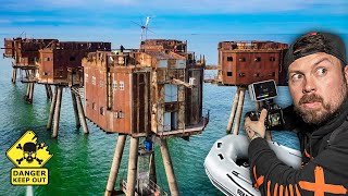 SNEAKING on board RED SANDS ABANDONED FORTS  CRAZY ADVENTURE [upl. by Allisan]